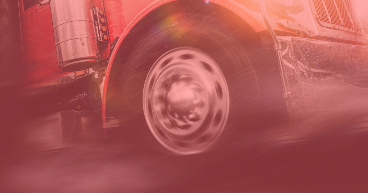 red 18 wheeler