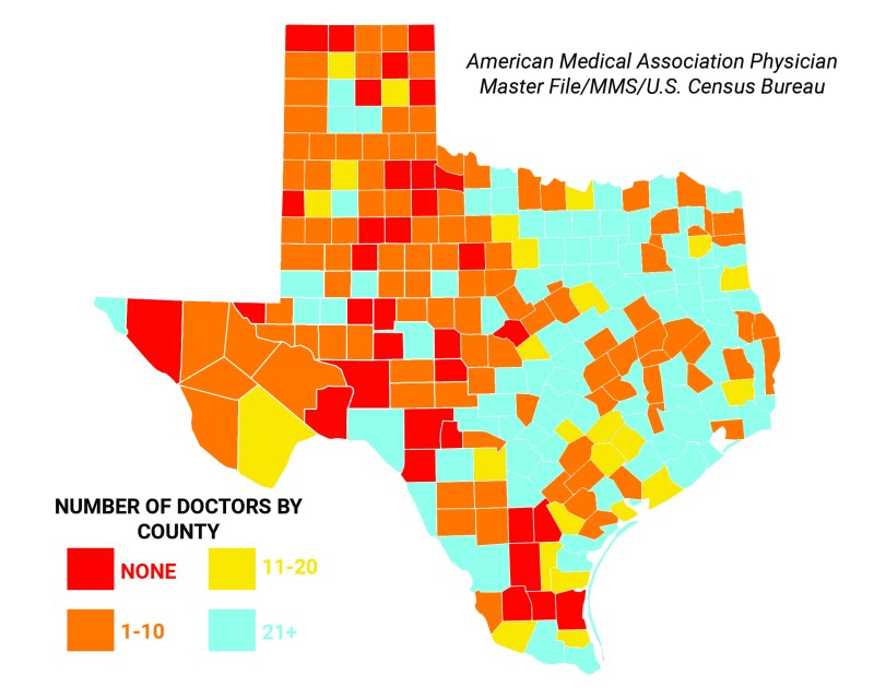 Rural doctor heat map